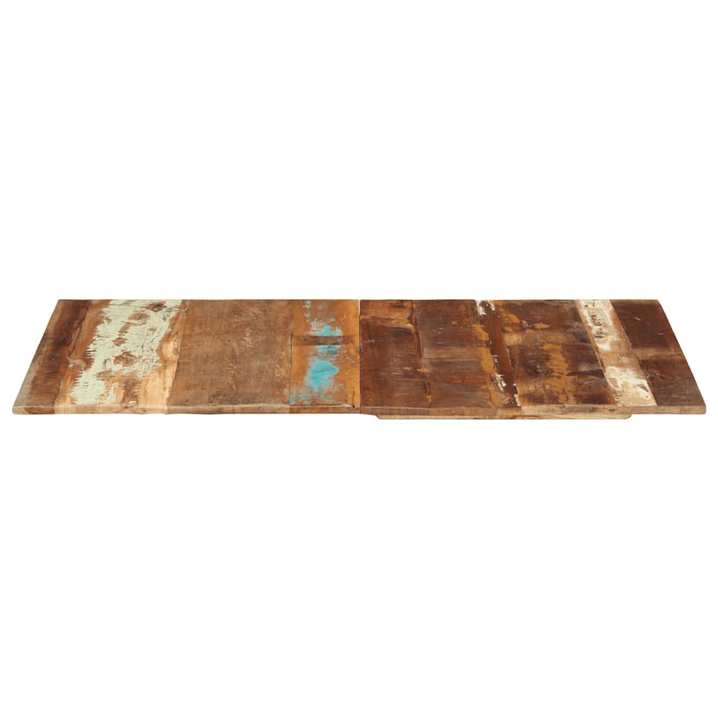 négyszögű tömör újrahasznosított fa asztallap 60x120cm 15-16mm