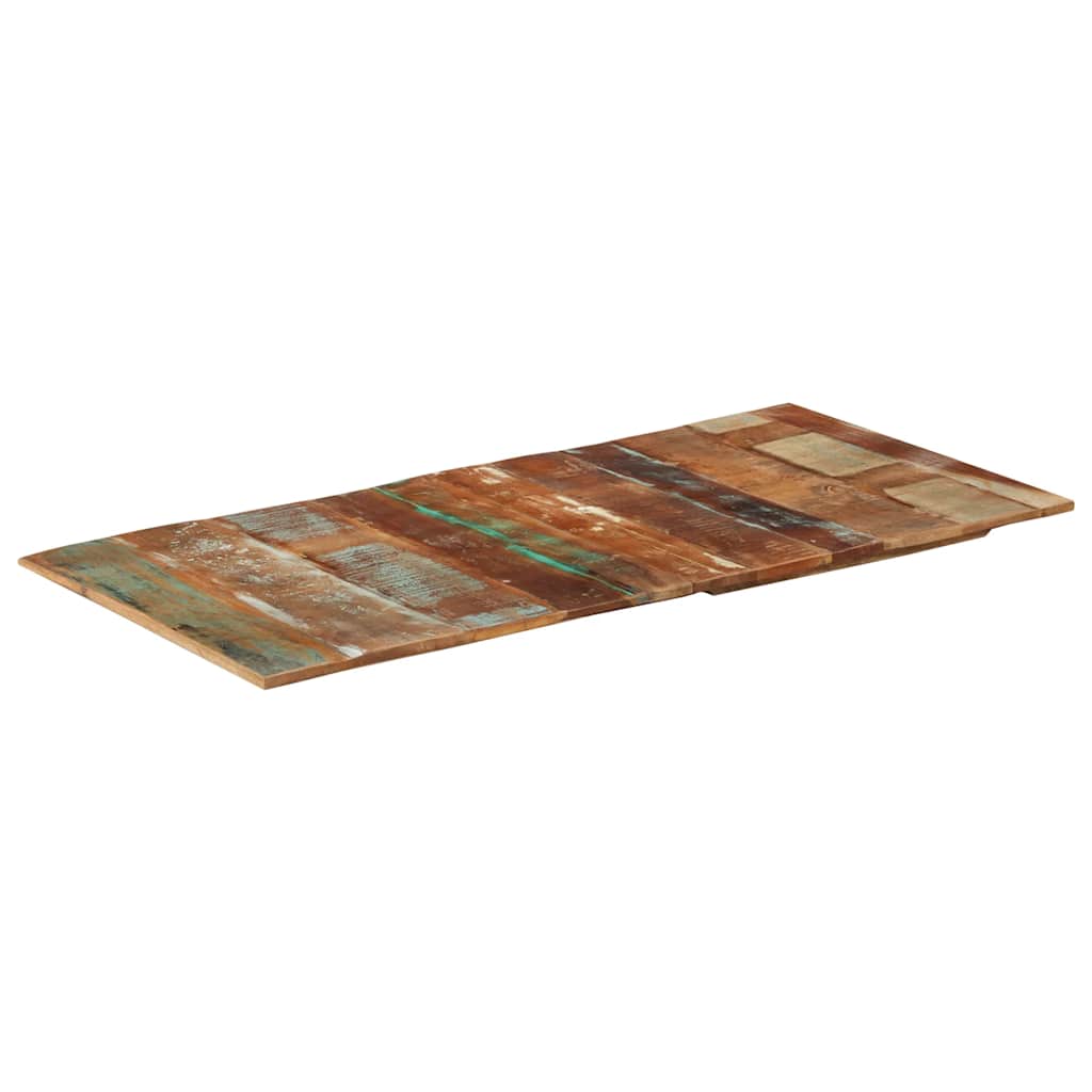 négyszögű tömör újrahasznosított fa asztallap 60x120cm 15-16mm