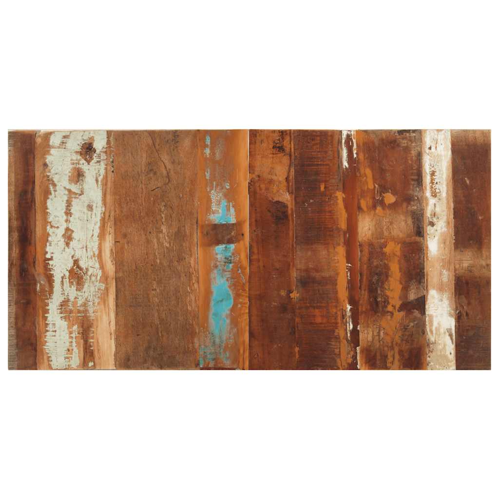 négyszögű tömör újrahasznosított fa asztallap 60x120cm 15-16mm