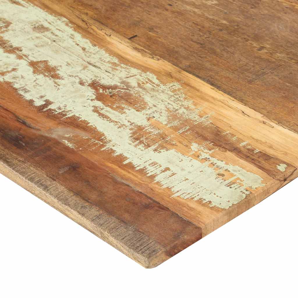 négyszögű tömör újrahasznosított fa asztallap 60x120cm 15-16mm