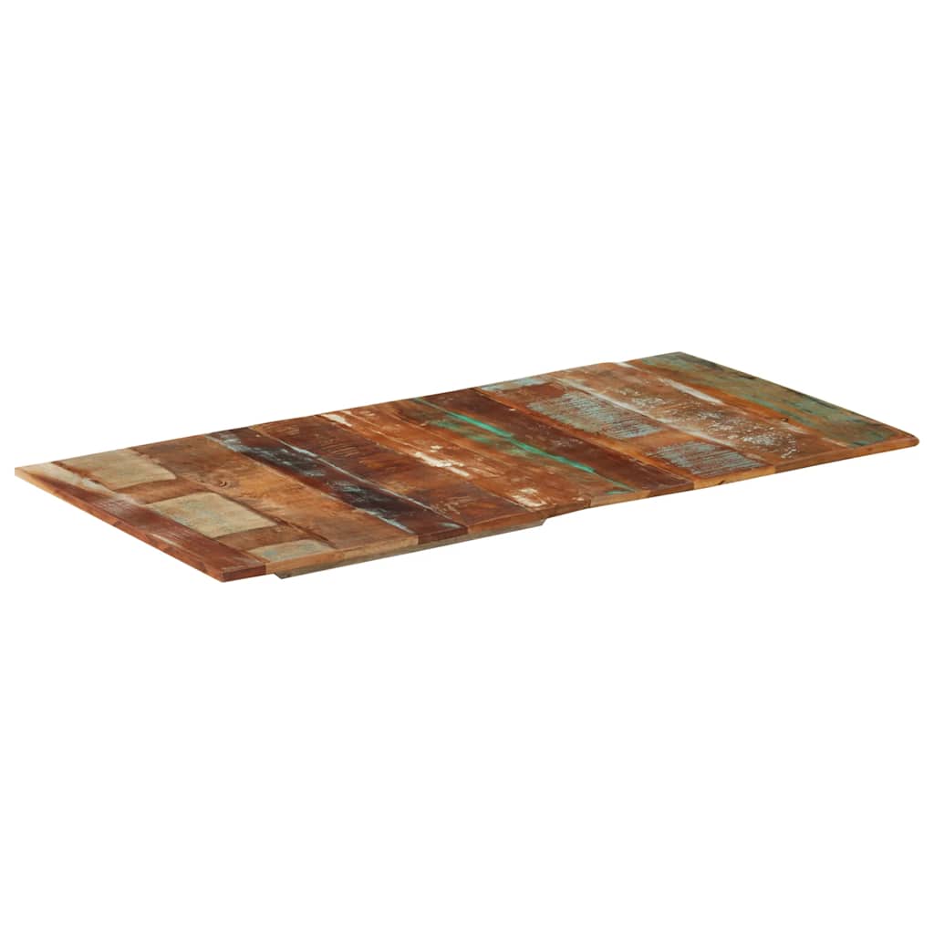 négyszögű tömör újrahasznosított fa asztallap 60x120cm 15-16mm