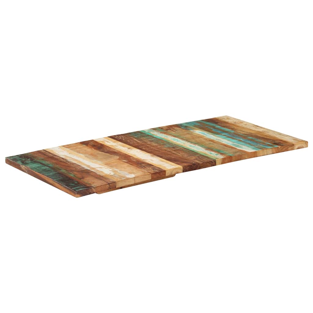 téglalap alakú újrahasznosított fa asztallap 60x120 cm 25-27 mm