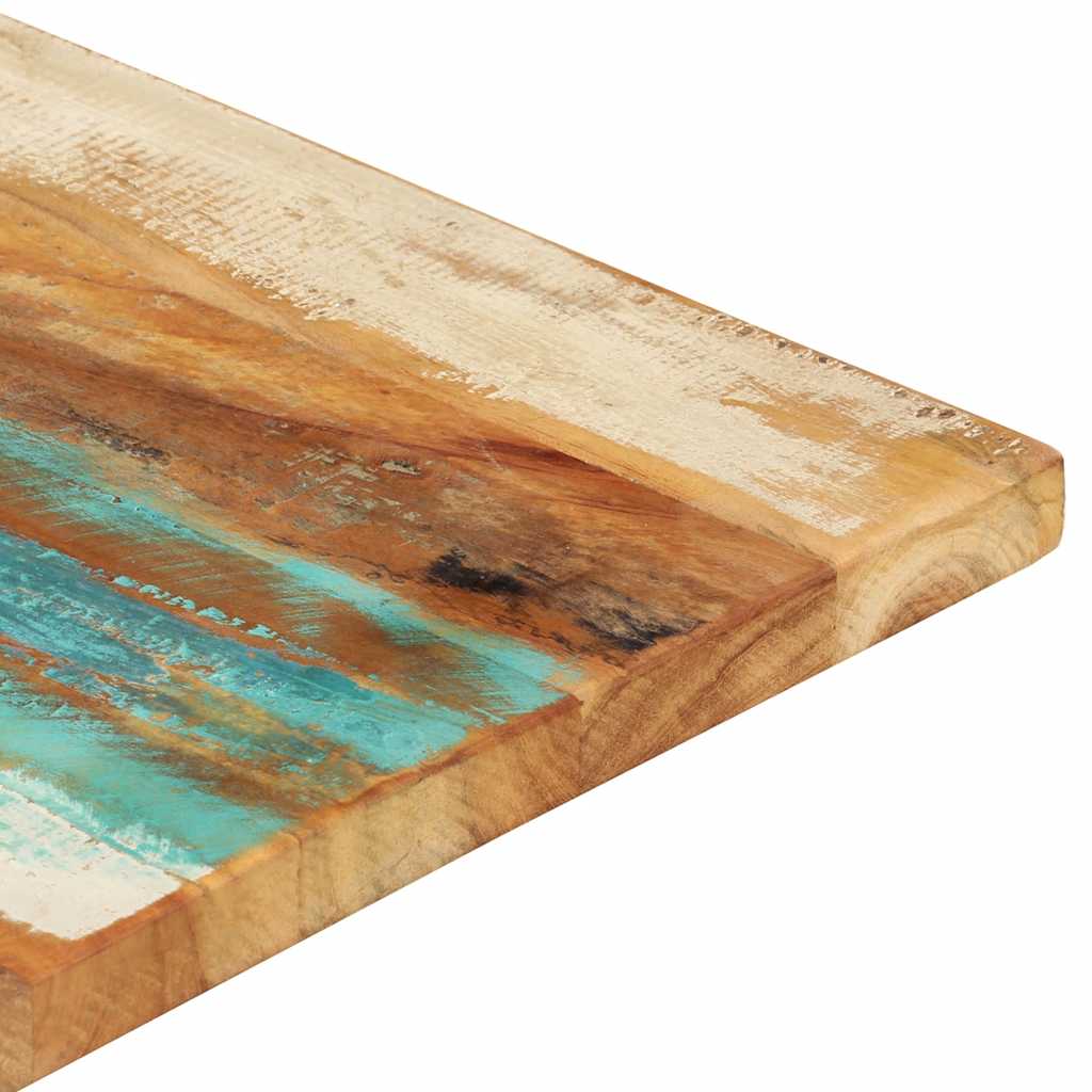 téglalap alakú újrahasznosított fa asztallap 60x120 cm 25-27 mm