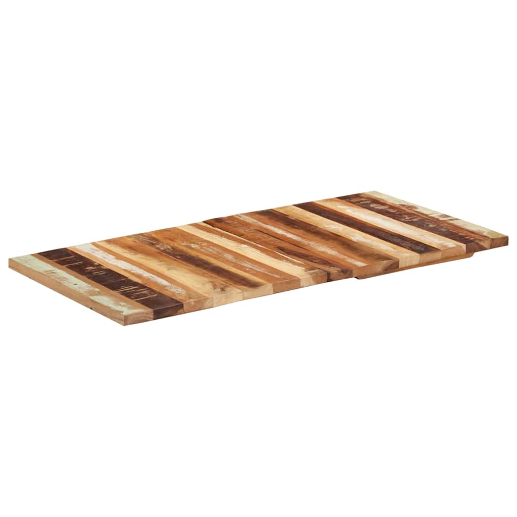 téglalap alakú újrahasznosított fa asztallap 60x120 cm 25-27 mm