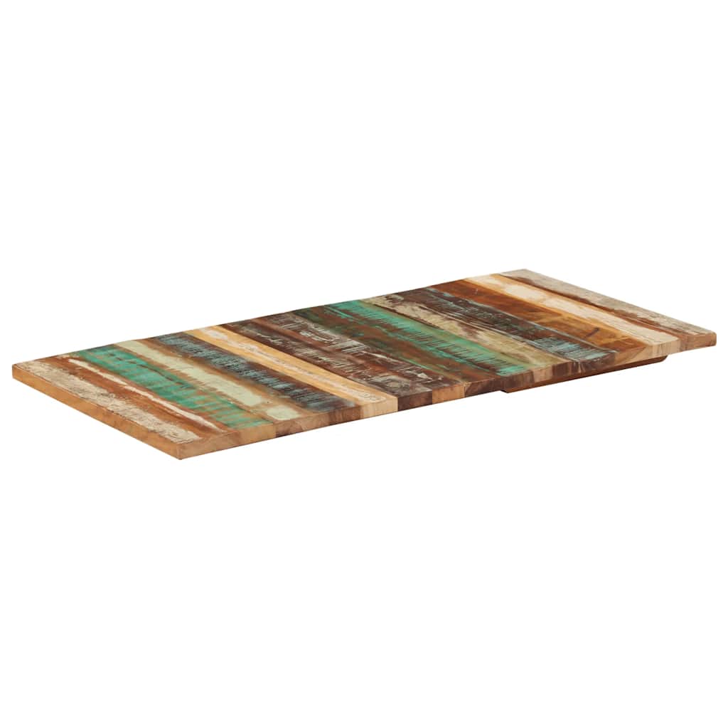 téglalap alakú újrahasznosított fa asztallap 60x120 cm 25-27 mm