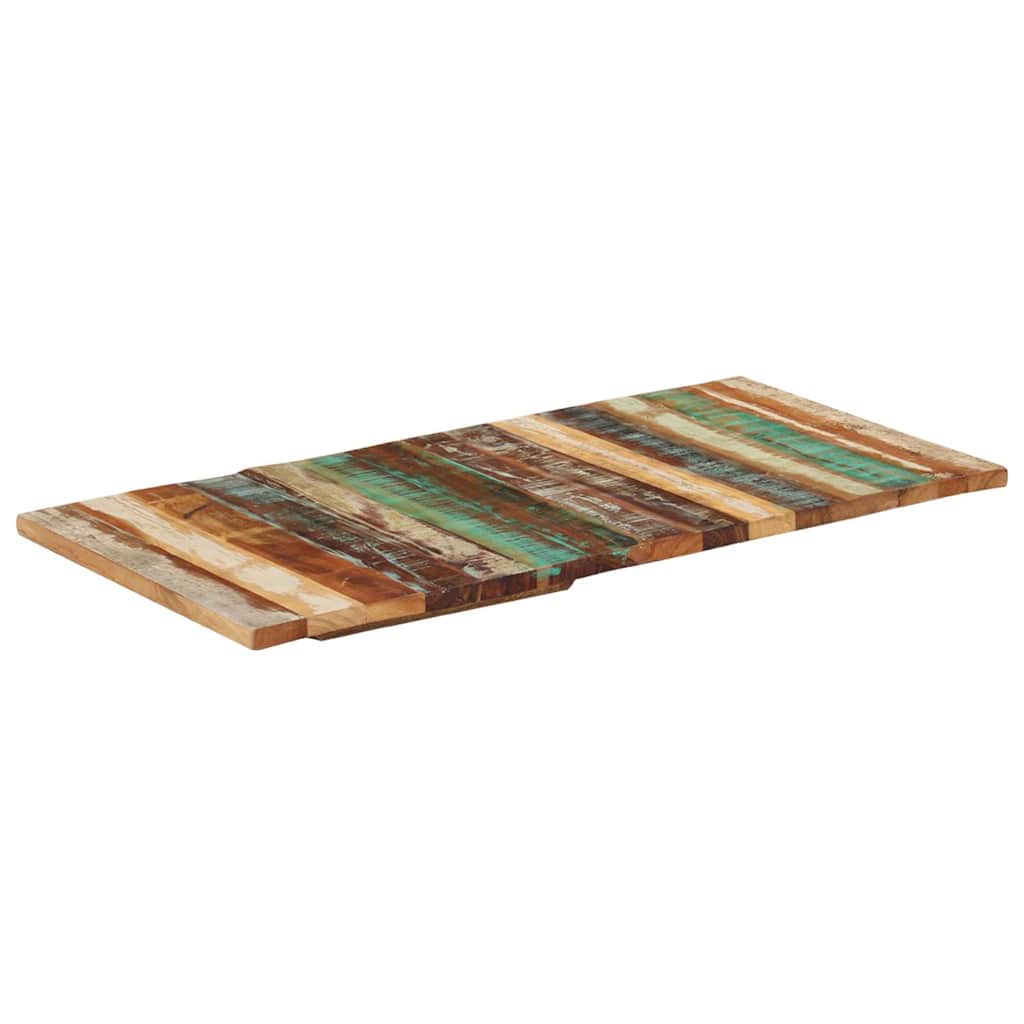 téglalap alakú újrahasznosított fa asztallap 60x120 cm 25-27 mm