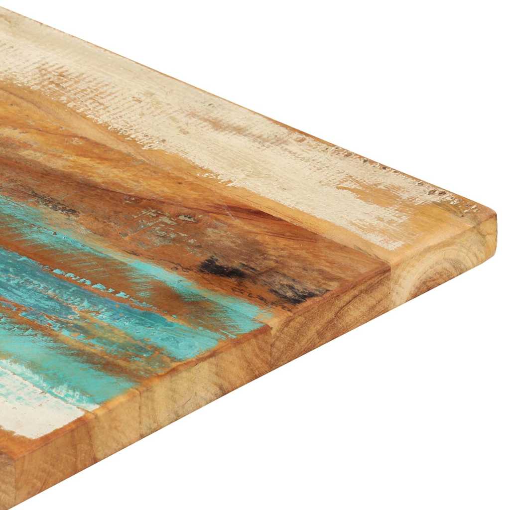 téglalap alakú újrahasznosított fa asztallap 60x120 cm 25-27 mm