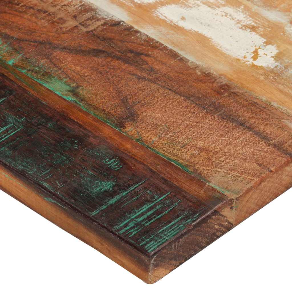 téglalap alakú újrahasznosított fa asztallap 60x120 cm 25-27 mm