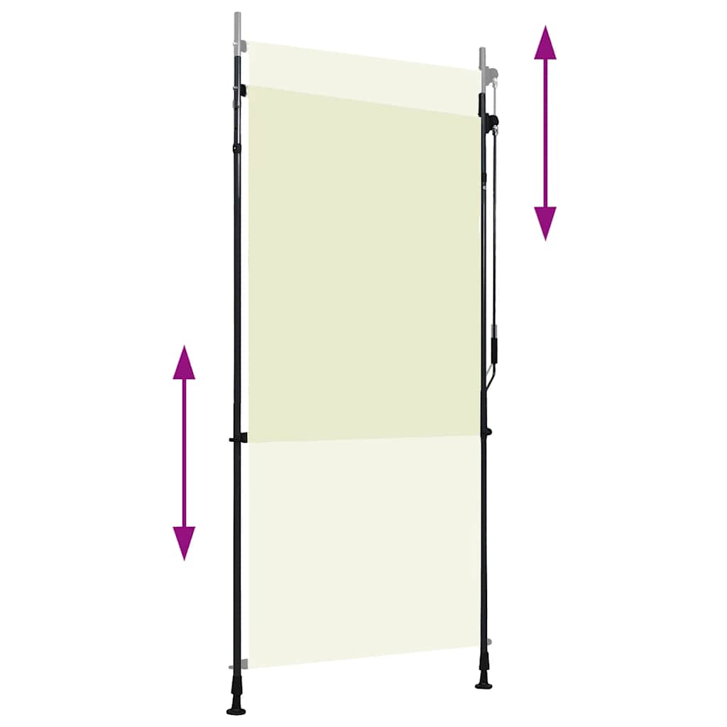 krémszínű kültéri roló 100 x 270 cm