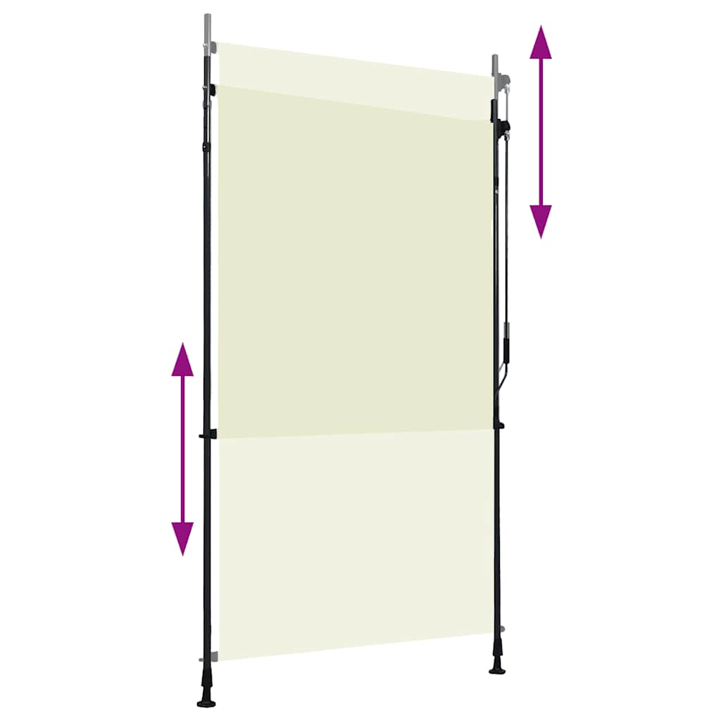 krémszínű kültéri roló 120 x 270 cm