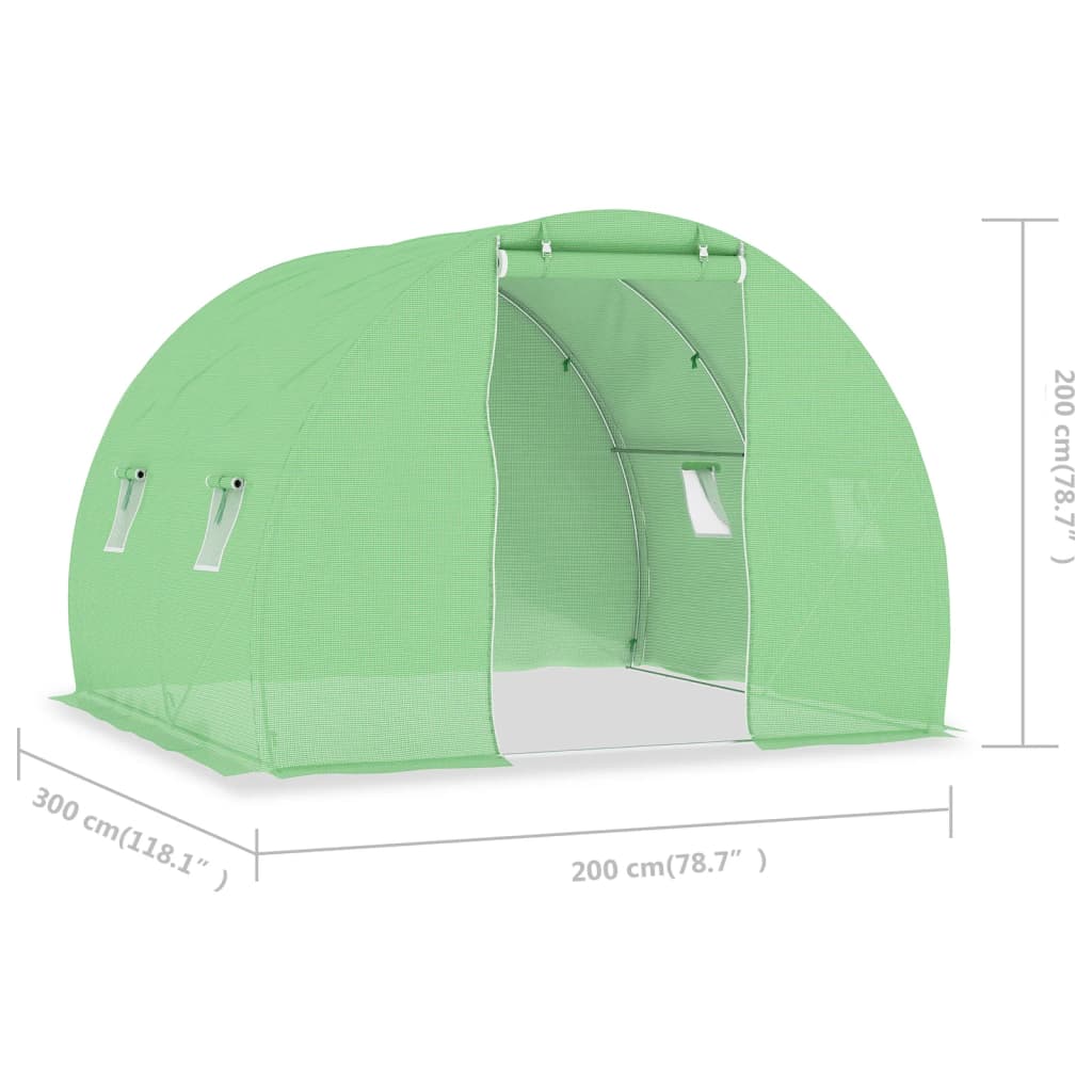 melegház 6 m² 3 x 2 x 2 m