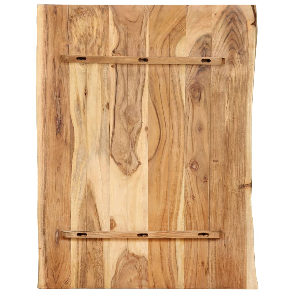 tömör akácfa asztallap 80 x (50-60) x 2,5 cm