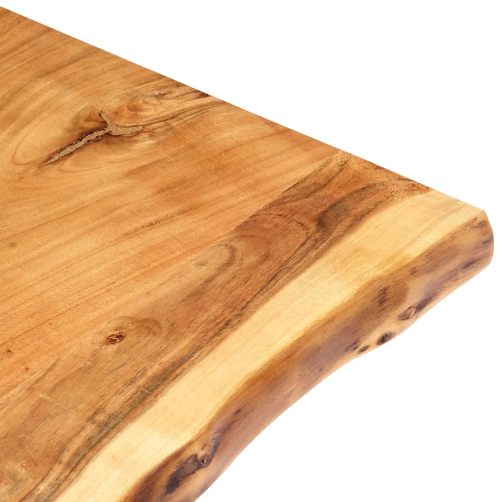 tömör akácfa asztallap 80 x (50-60) x 2,5 cm