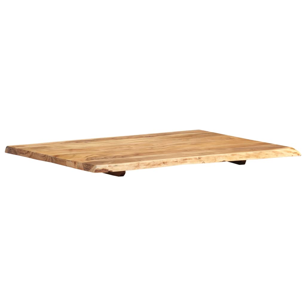tömör akácfa asztallap 80 x (50-60) x 2,5 cm