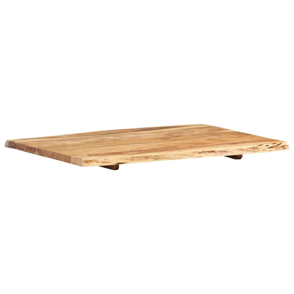 tömör akácfa asztallap 80 x (50-60) x 2,5 cm