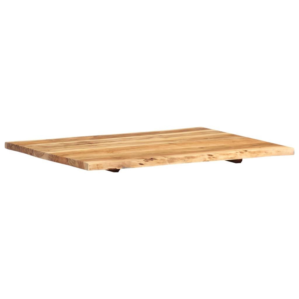 tömör akácfa asztallap 80 x (50-60) x 2,5 cm