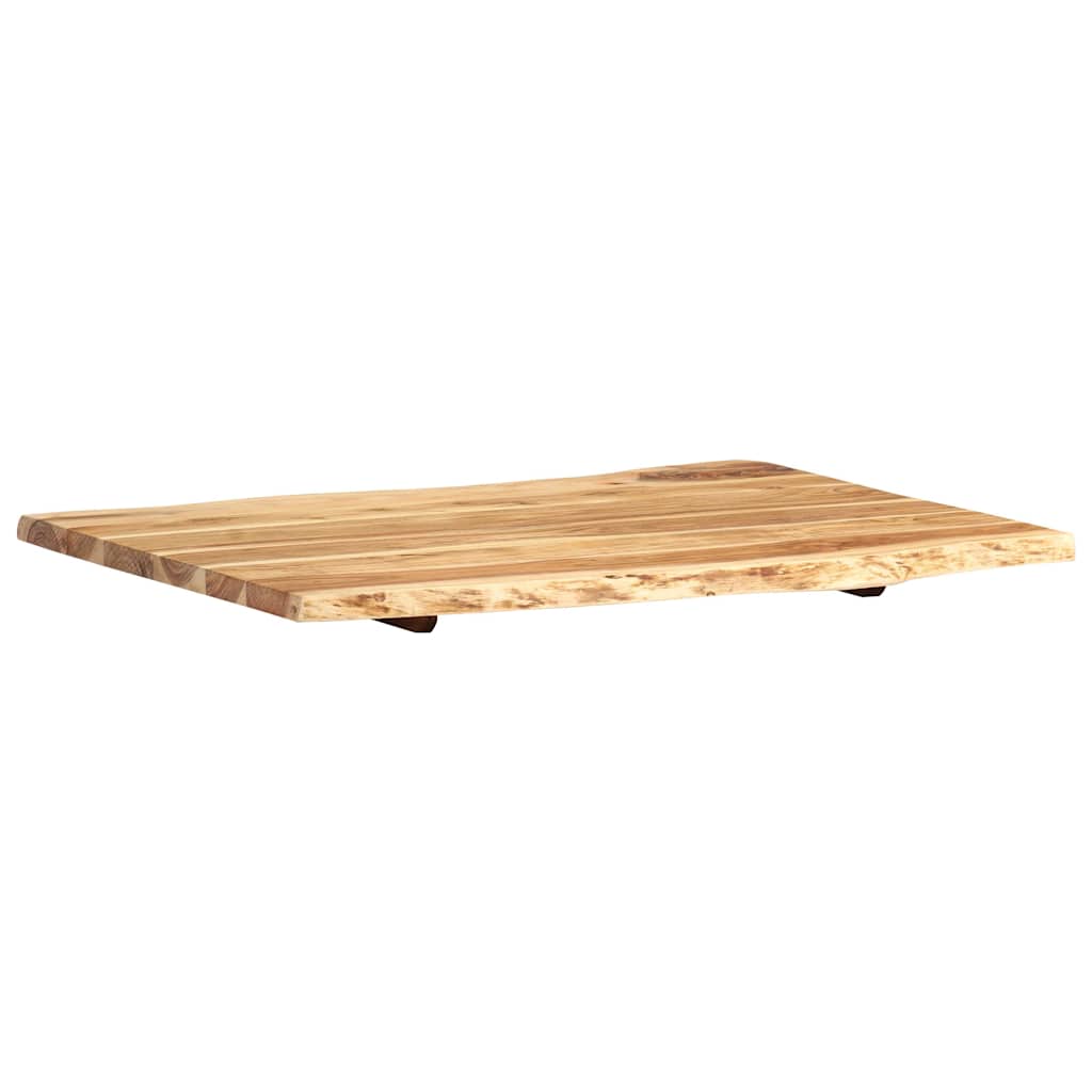 tömör akácfa asztallap 80 x (50-60) x 2,5 cm