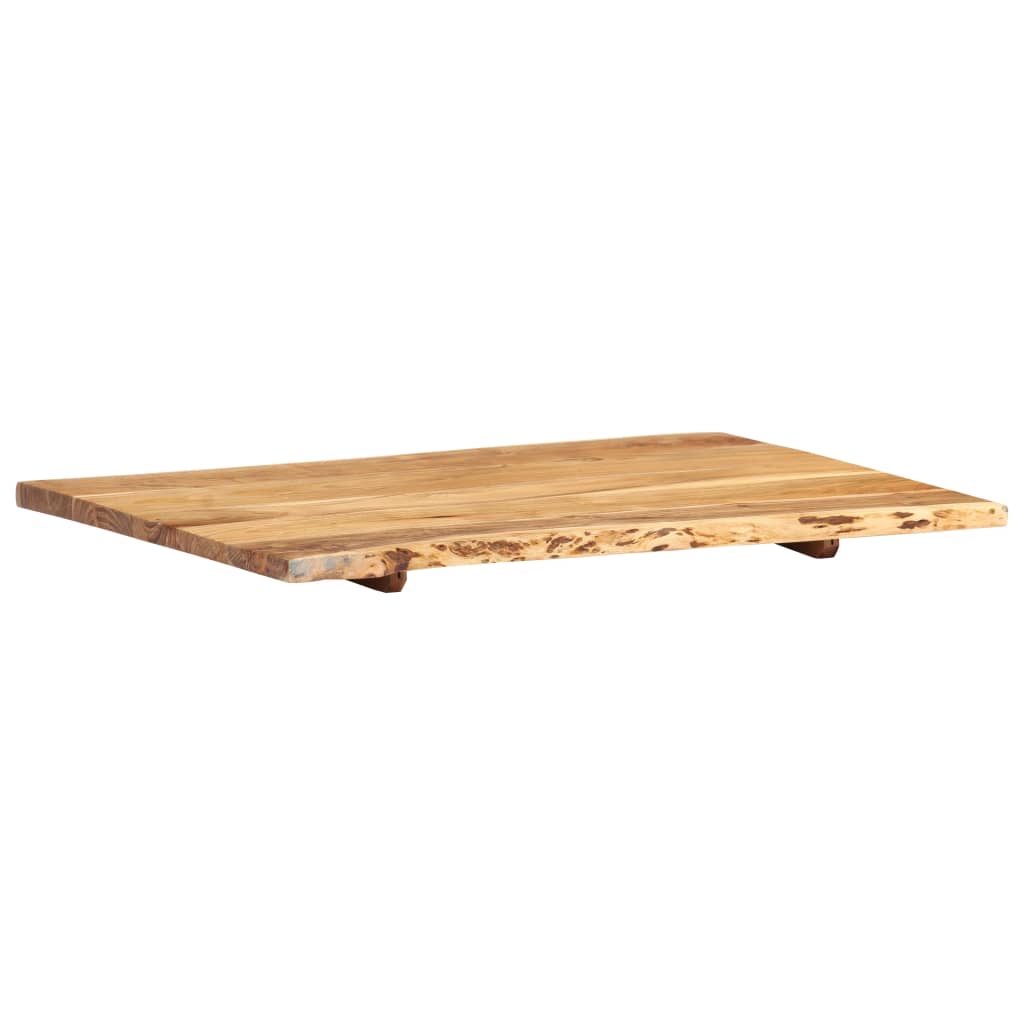 tömör akácfa asztallap 80 x (50-60) x 2,5 cm