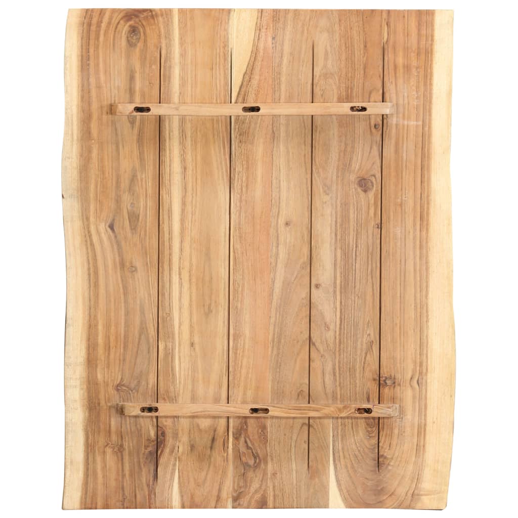 tömör akácfa asztallap 80 x (50-60) x 3,8 cm