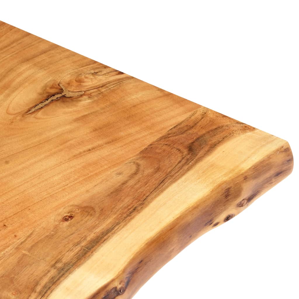 tömör akácfa asztallap 80 x (50-60) x 3,8 cm