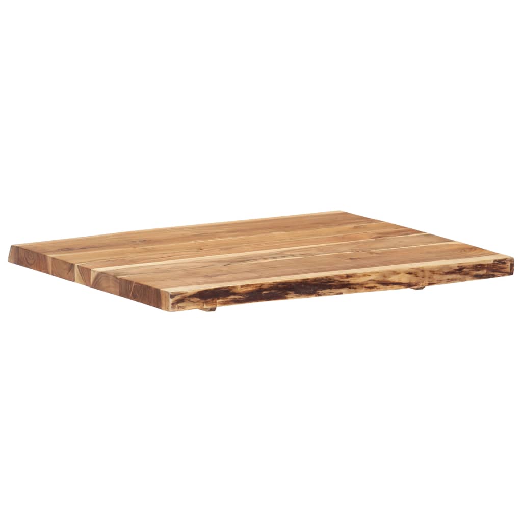 tömör akácfa asztallap 80 x (50-60) x 3,8 cm