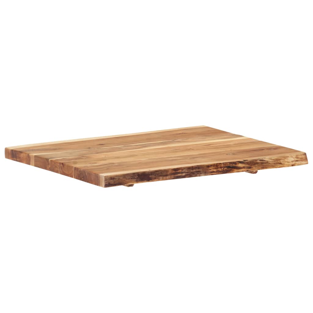 tömör akácfa asztallap 80 x (50-60) x 3,8 cm