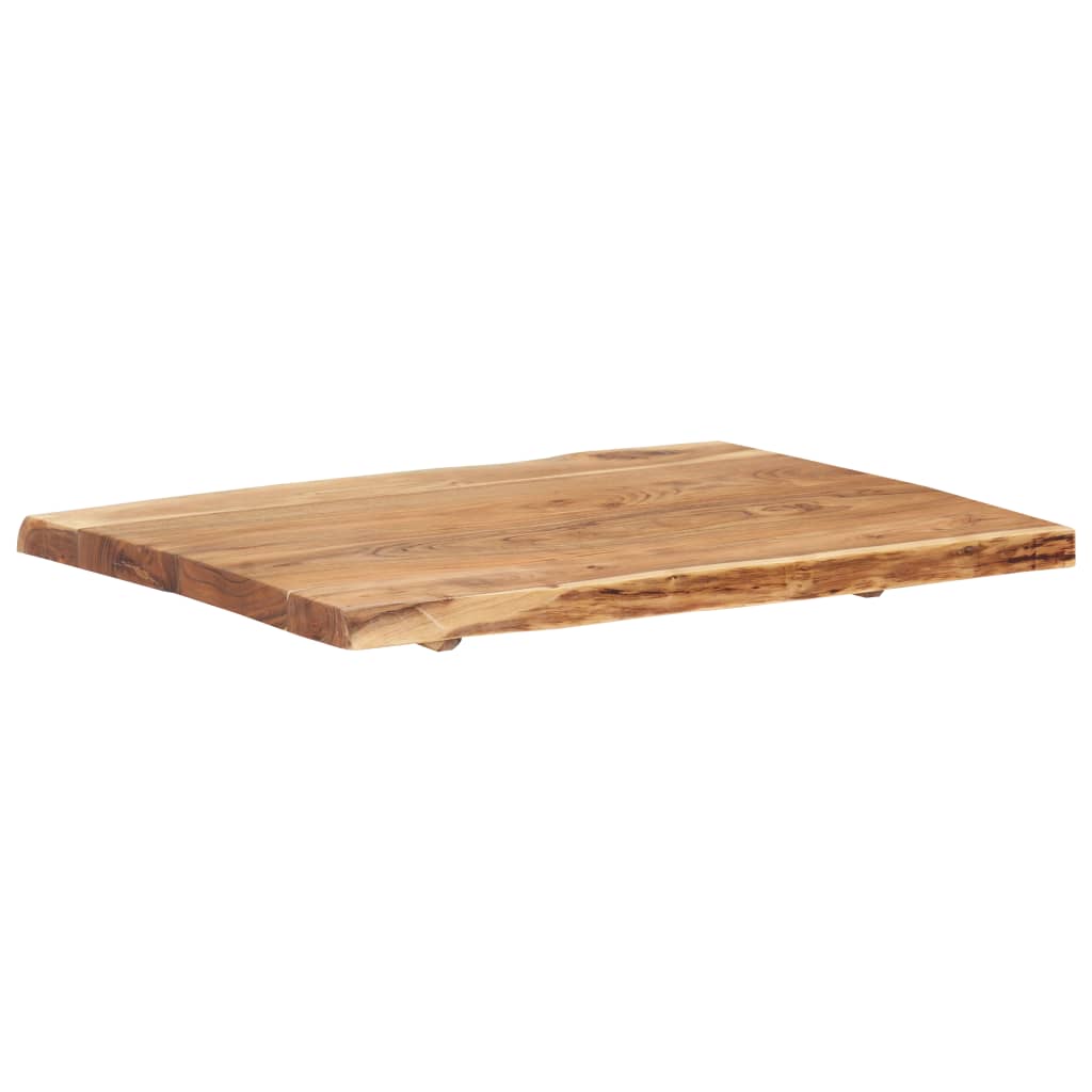 tömör akácfa asztallap 80 x (50-60) x 3,8 cm