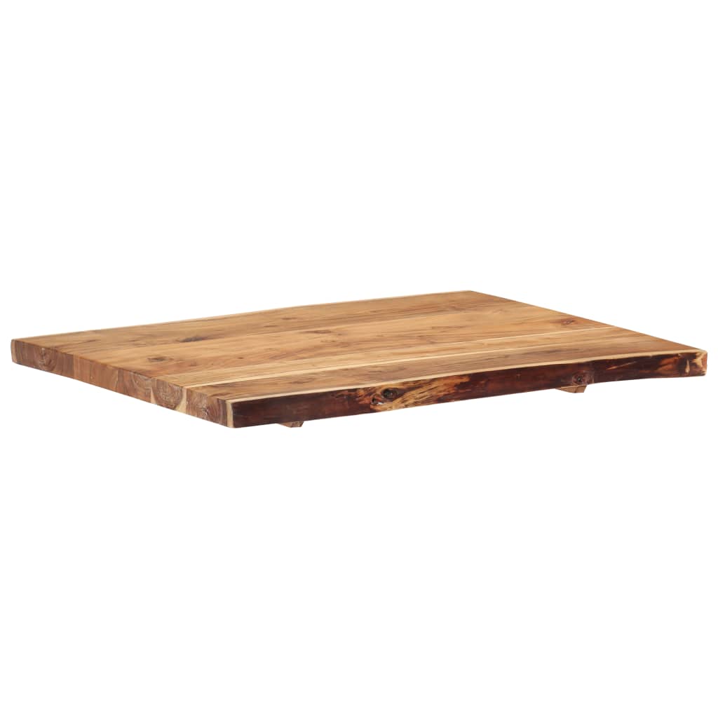 tömör akácfa asztallap 80 x (50-60) x 3,8 cm