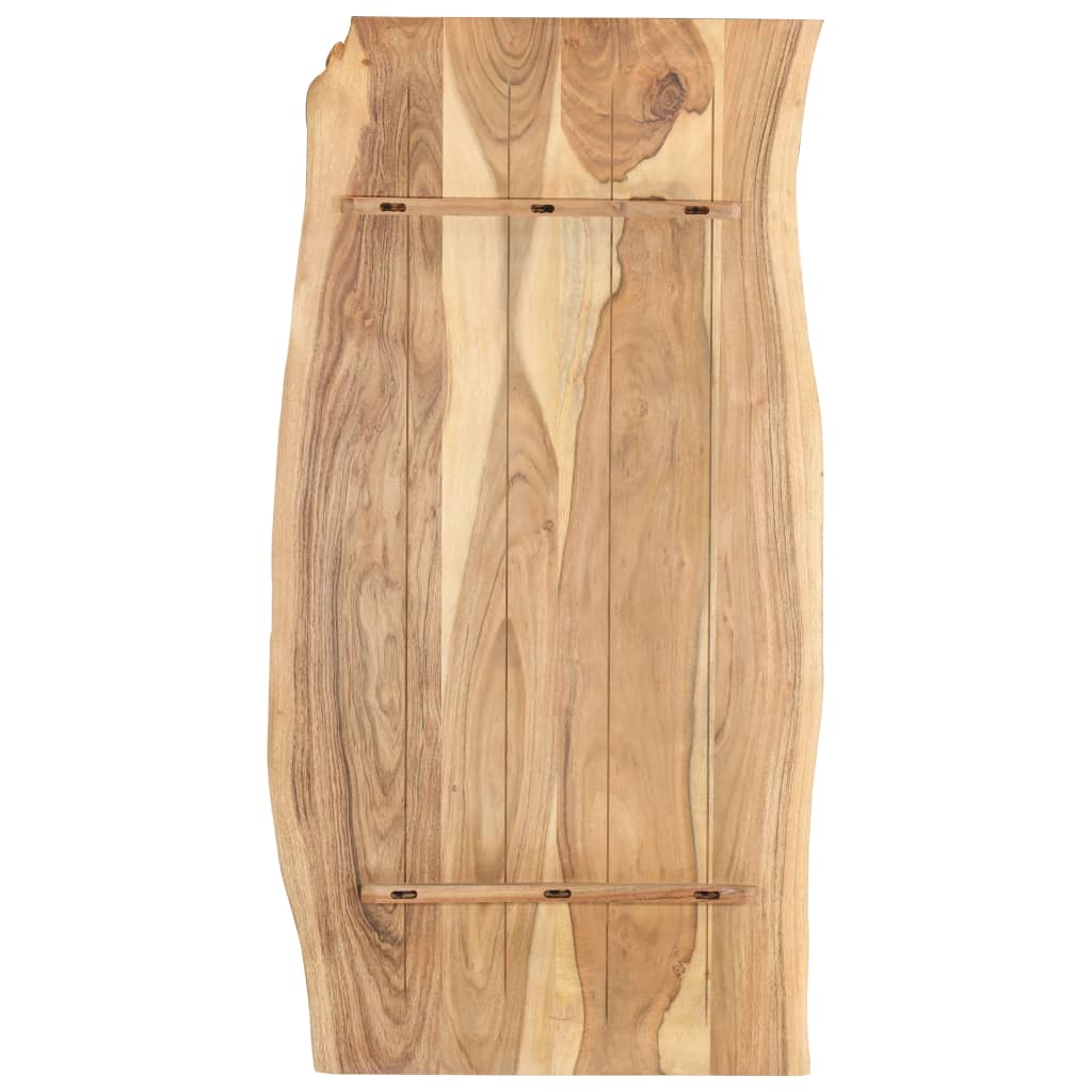 tömör akácfa asztallap 118 x (50-60) x 2,5 cm