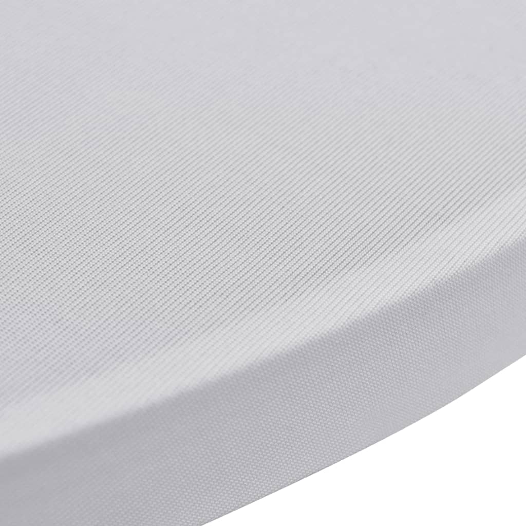 4 darab fehér sztreccs asztalterítő bárasztalhoz Ø80 cm