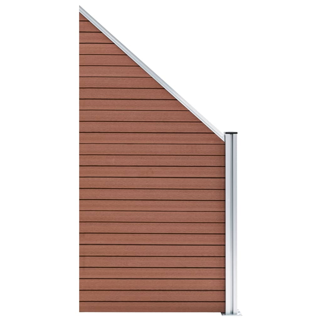barna WPC kerítéspanel 95 x (105-180) cm