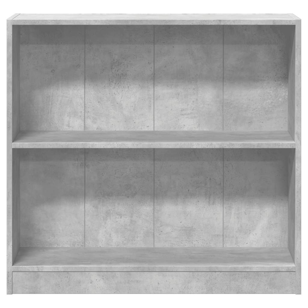betonszürke forgácslap könyvespolc 80 x 24 x 75 cm
