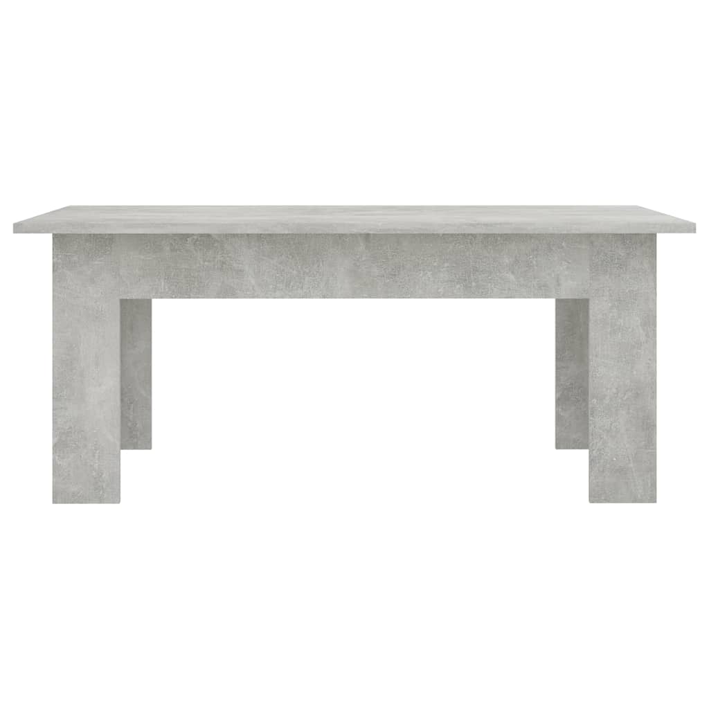 betonszürke szerelt fa dohányzóasztal 100 x 60 x 42 cm
