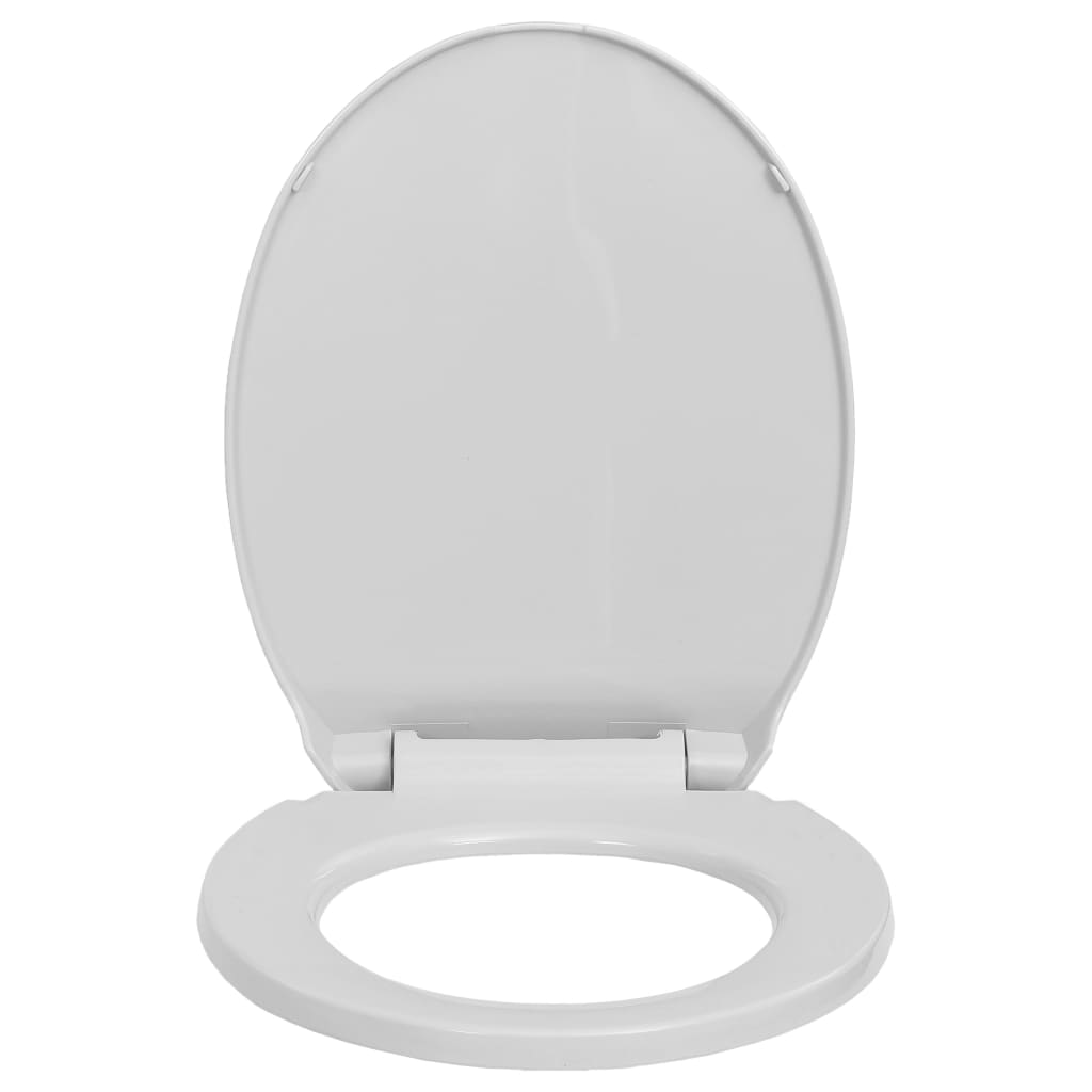 szürke ovális WC-ülőke lassan csukódó fedéllel