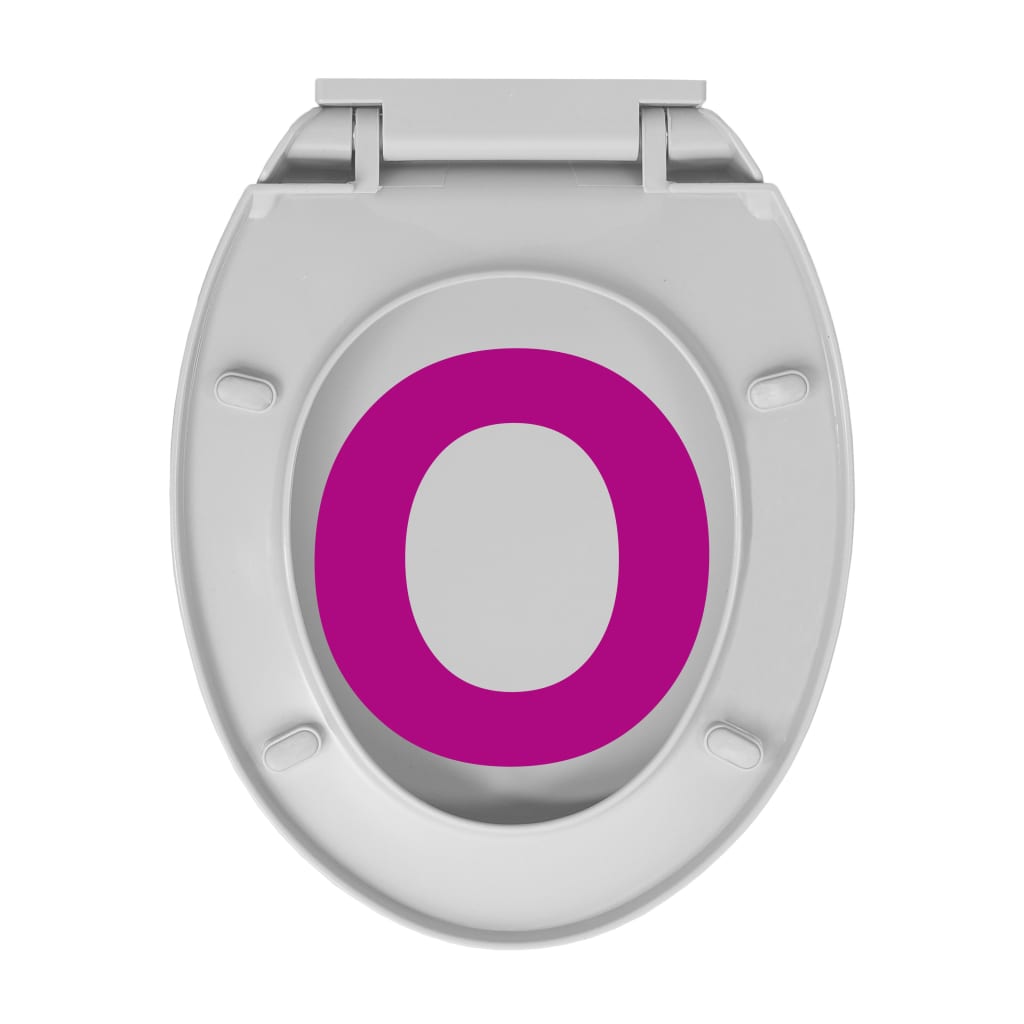 szürke ovális WC-ülőke lassan csukódó fedéllel