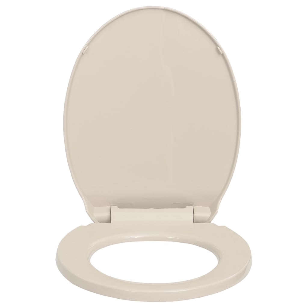 barackszínű ovális WC-ülőke lassan csukódó fedéllel