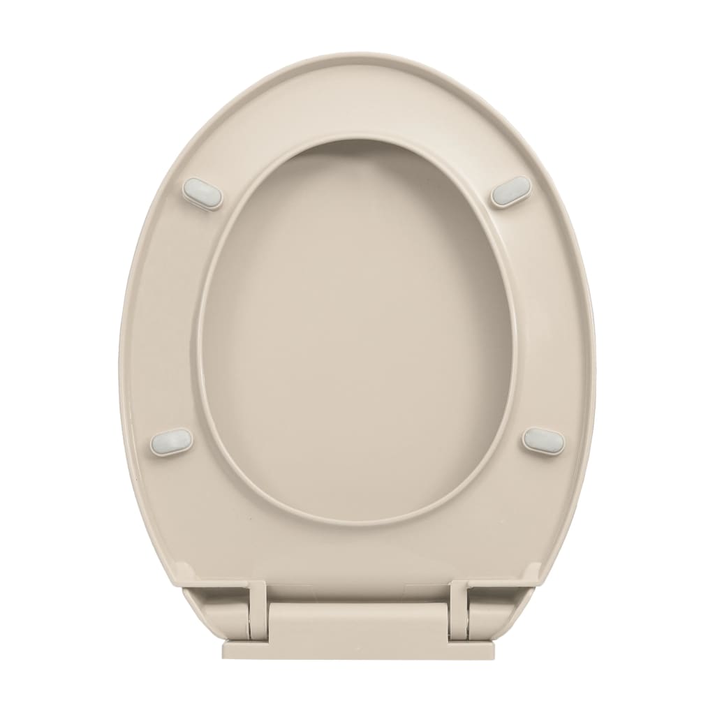 barackszínű ovális WC-ülőke lassan csukódó fedéllel