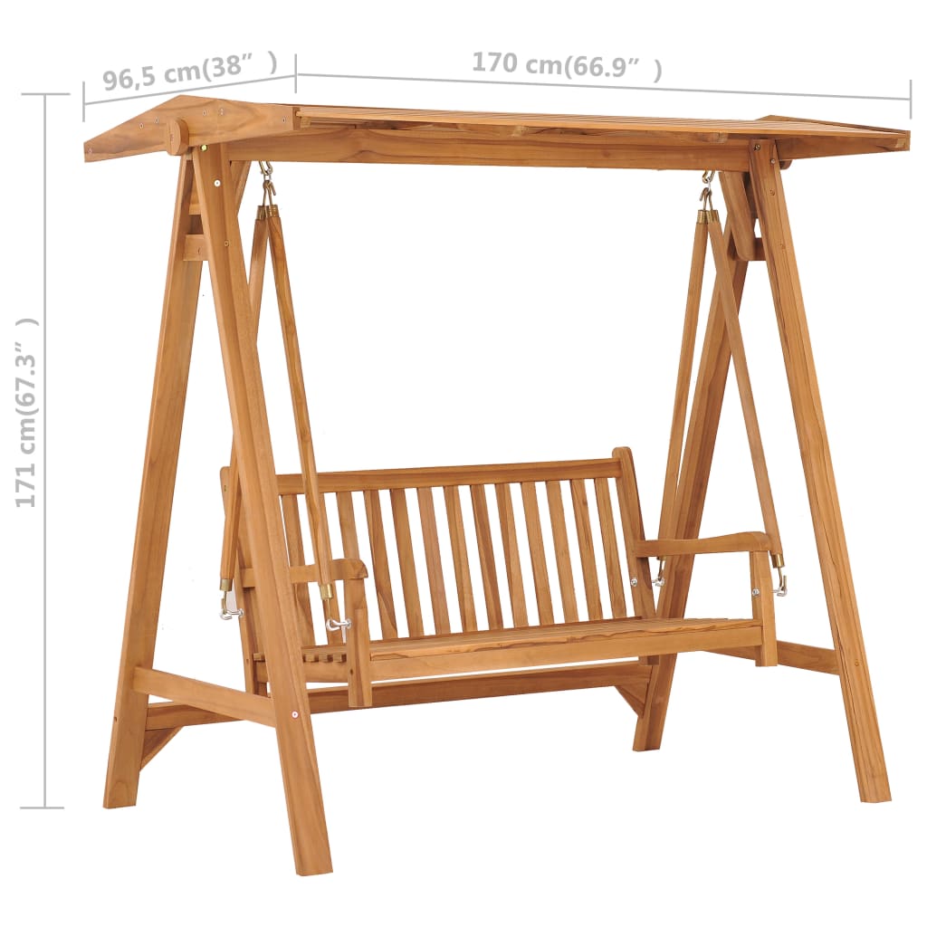 tömör tíkfa hintapad 170 cm