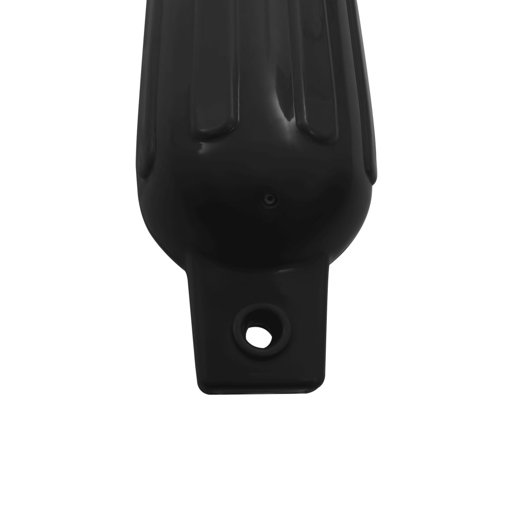 4 darab fekete PVC csónak lökhárító 41 x 11,5 cm
