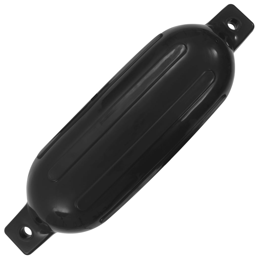 4 darab fekete PVC csónak lökhárító 58,5 x 16,5 cm
