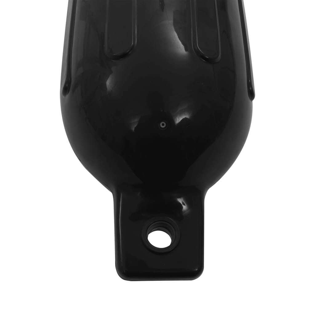 4 darab fekete PVC csónak lökhárító 58,5 x 16,5 cm