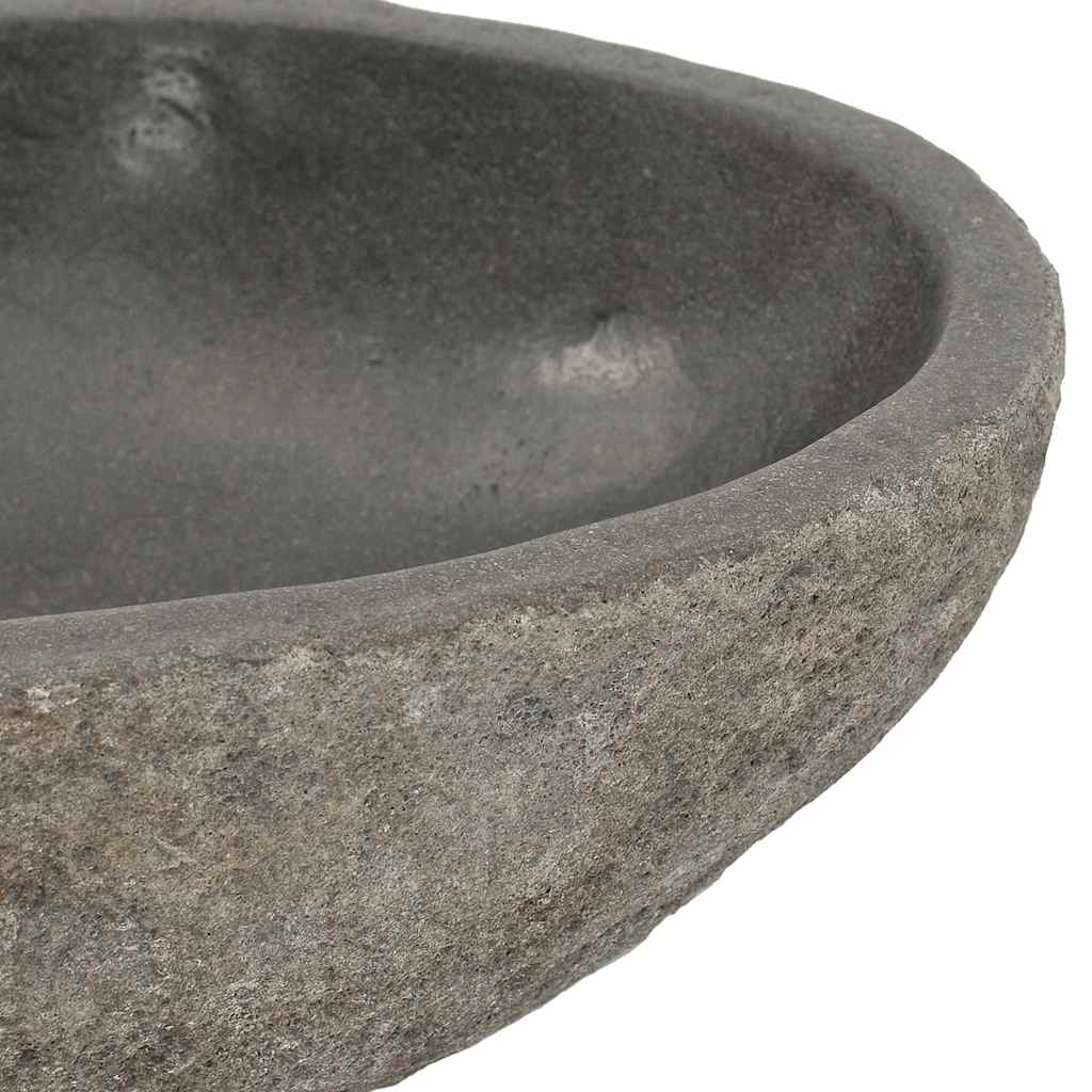 ovális folyami kő mosdókagyló (29-38) x (24-31) cm