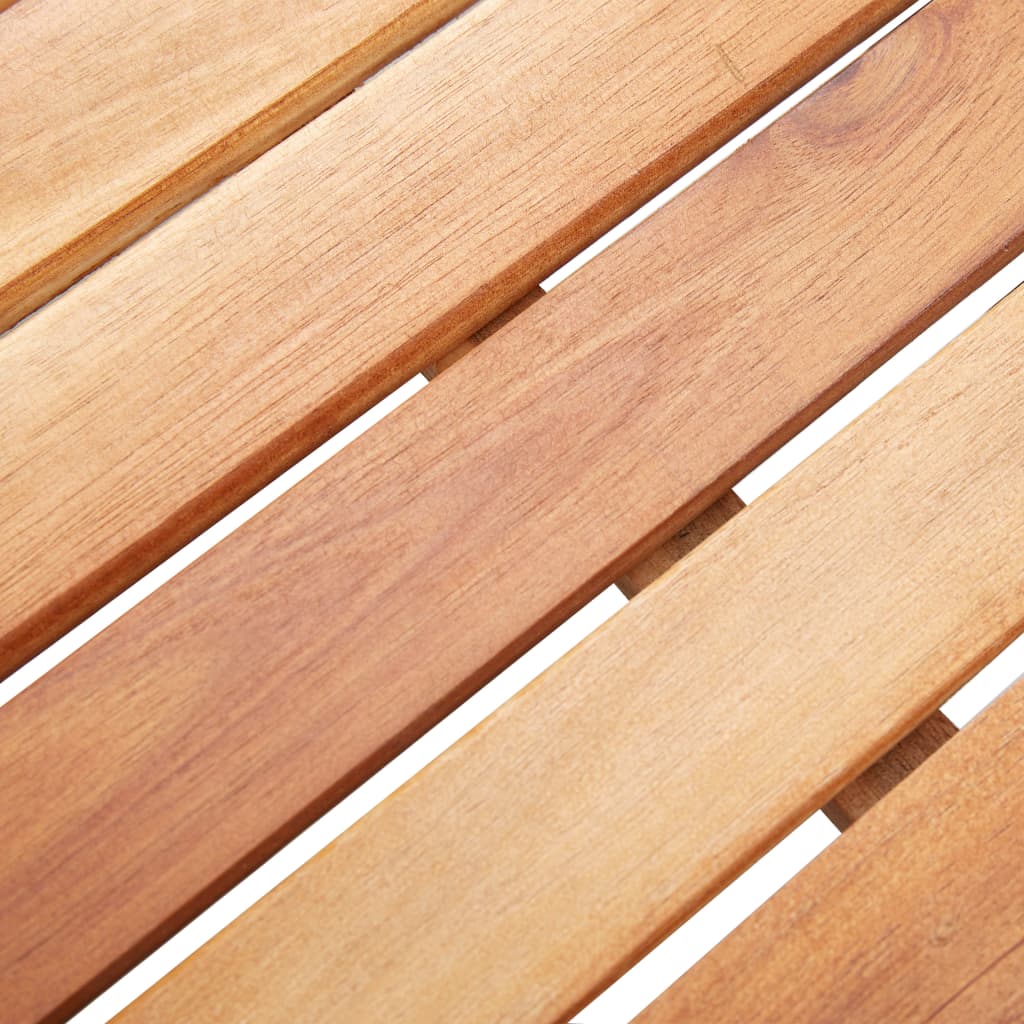 fekete polyrattan és akácfa kerti asztal 200 x 150 x 74 cm