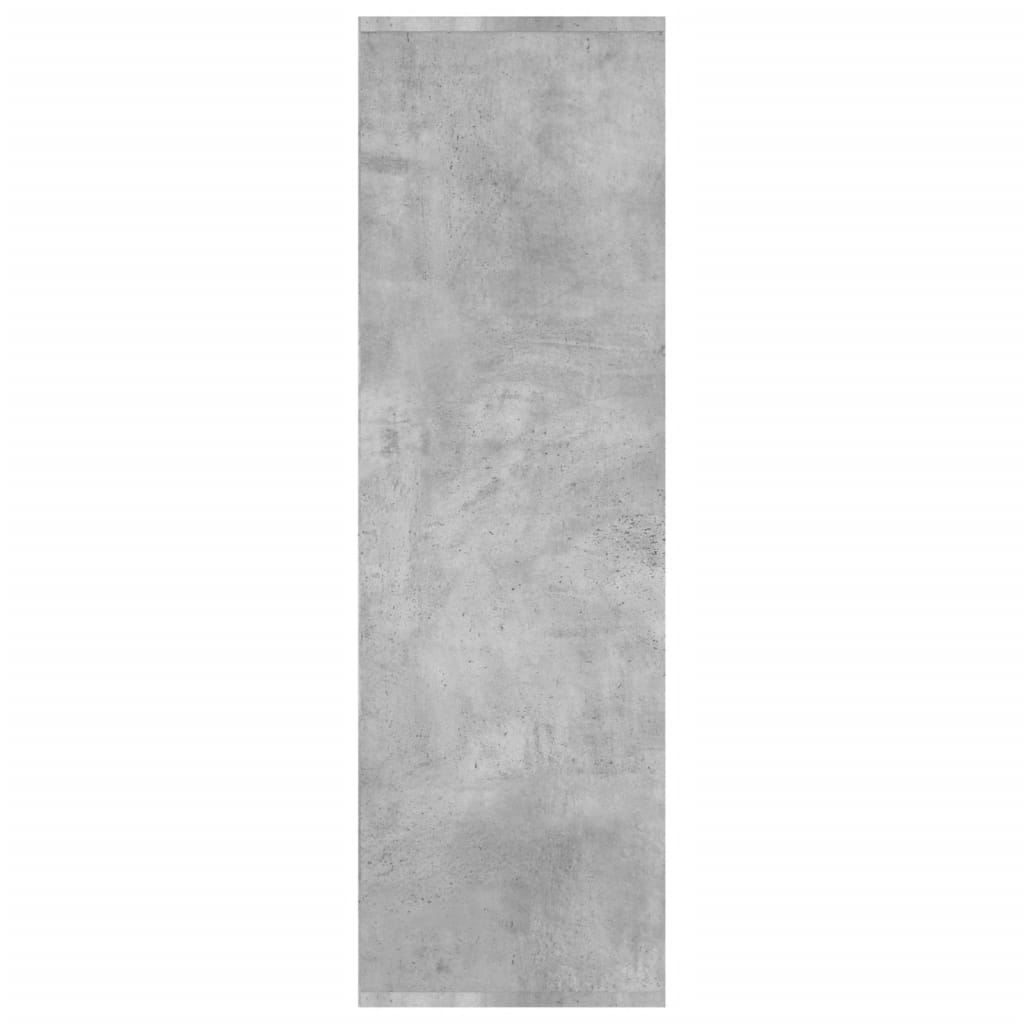 betonszürke szerelt fa könyvszekrény 98 x 29 x 97,5 cm