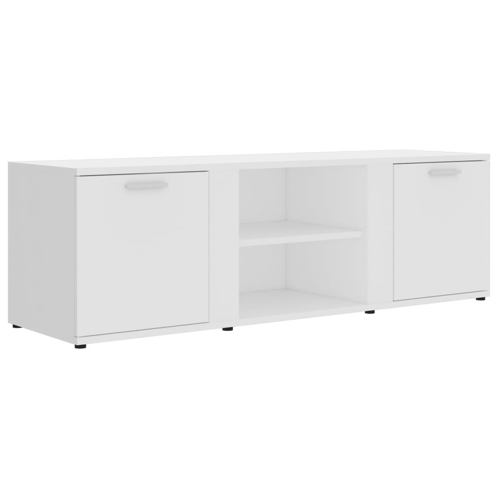 fehér szerelt fa TV-szekrény 120 x 34 x 37 cm