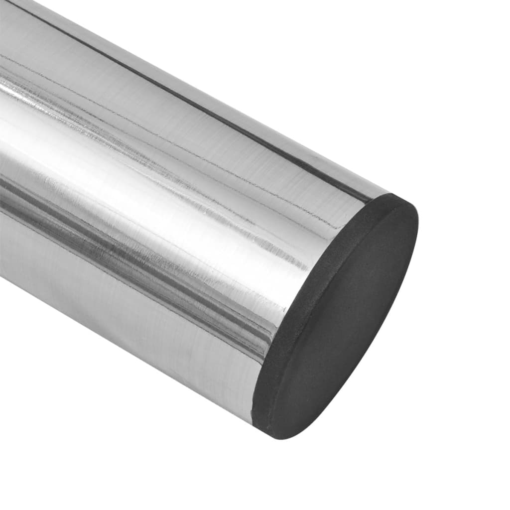 4 db szálcsiszolt nikkel teleszkópos asztalláb 710 mm - 1100 mm