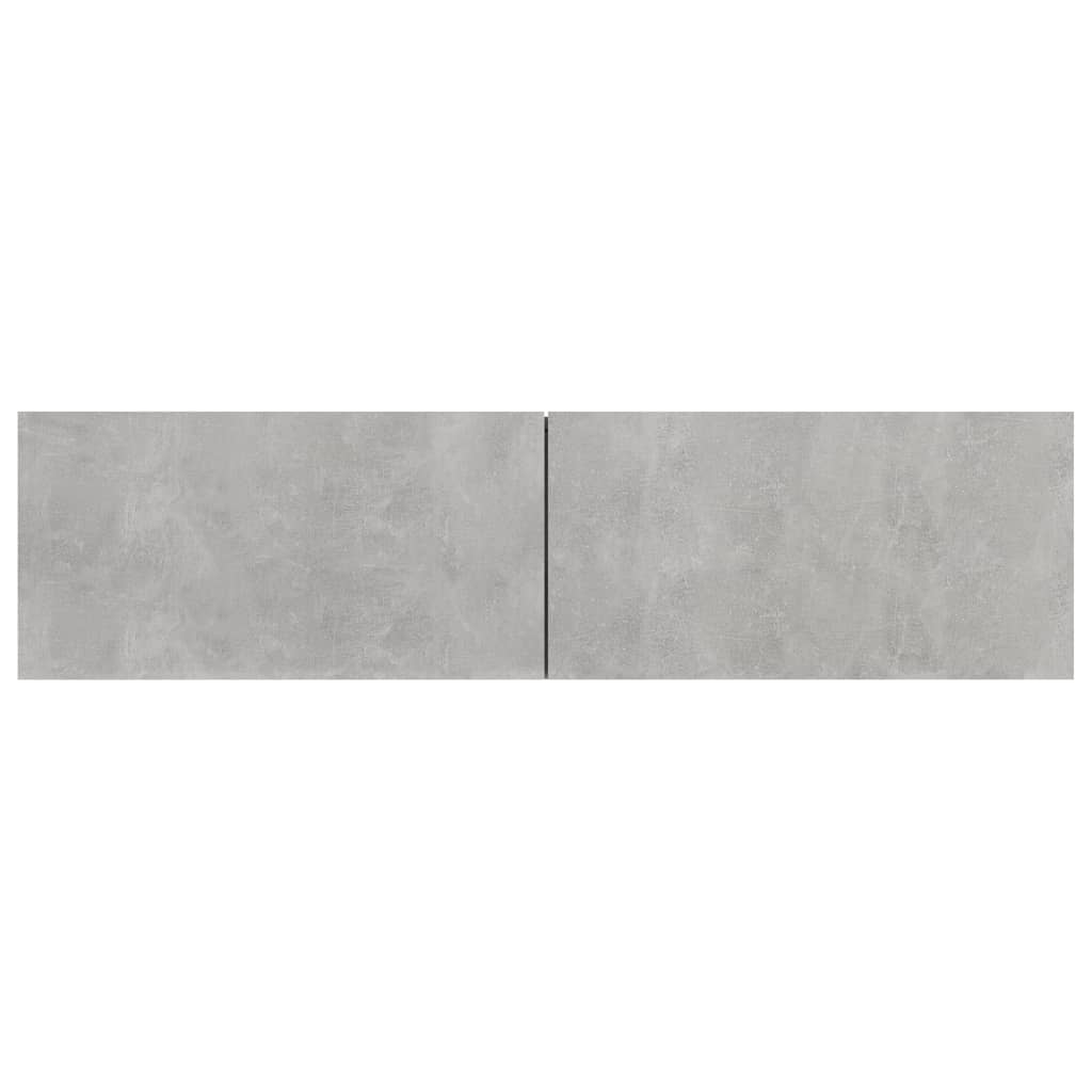 betonszürke szerelt fa TV-szekrény 120 x 30 x 30 cm