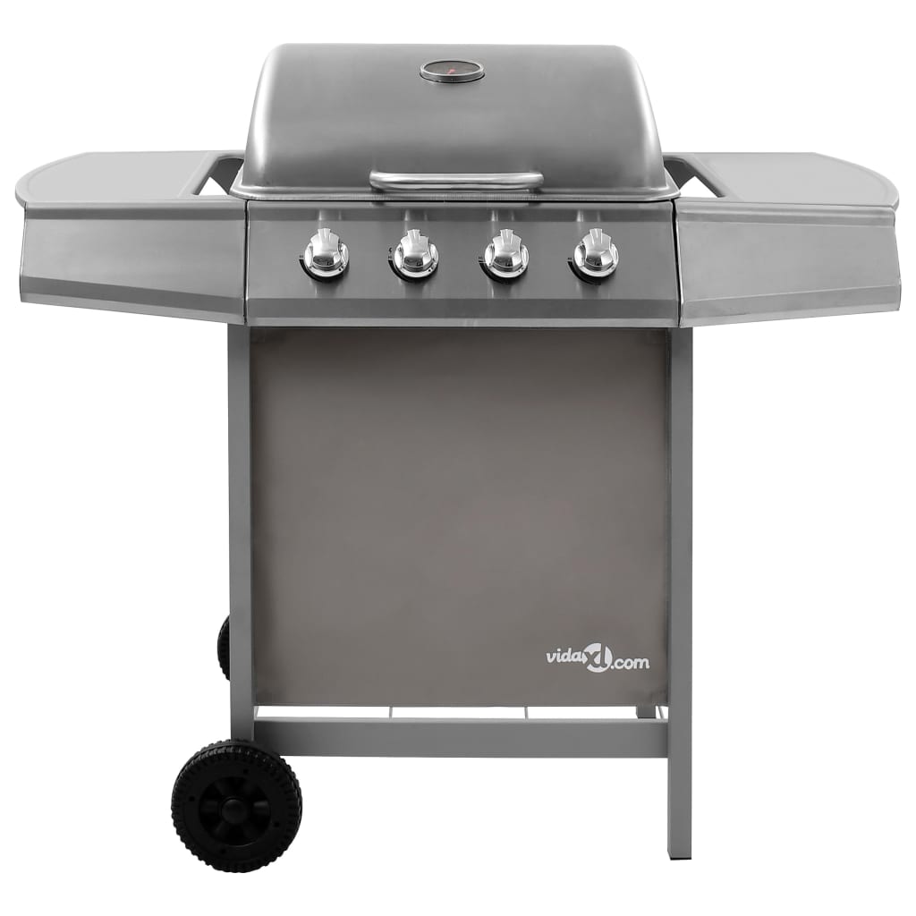 ezüst gáz grillsütő 4 égővel