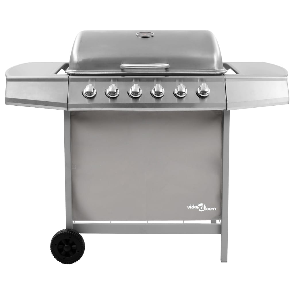 ezüst gáz grillsütő 6 égővel