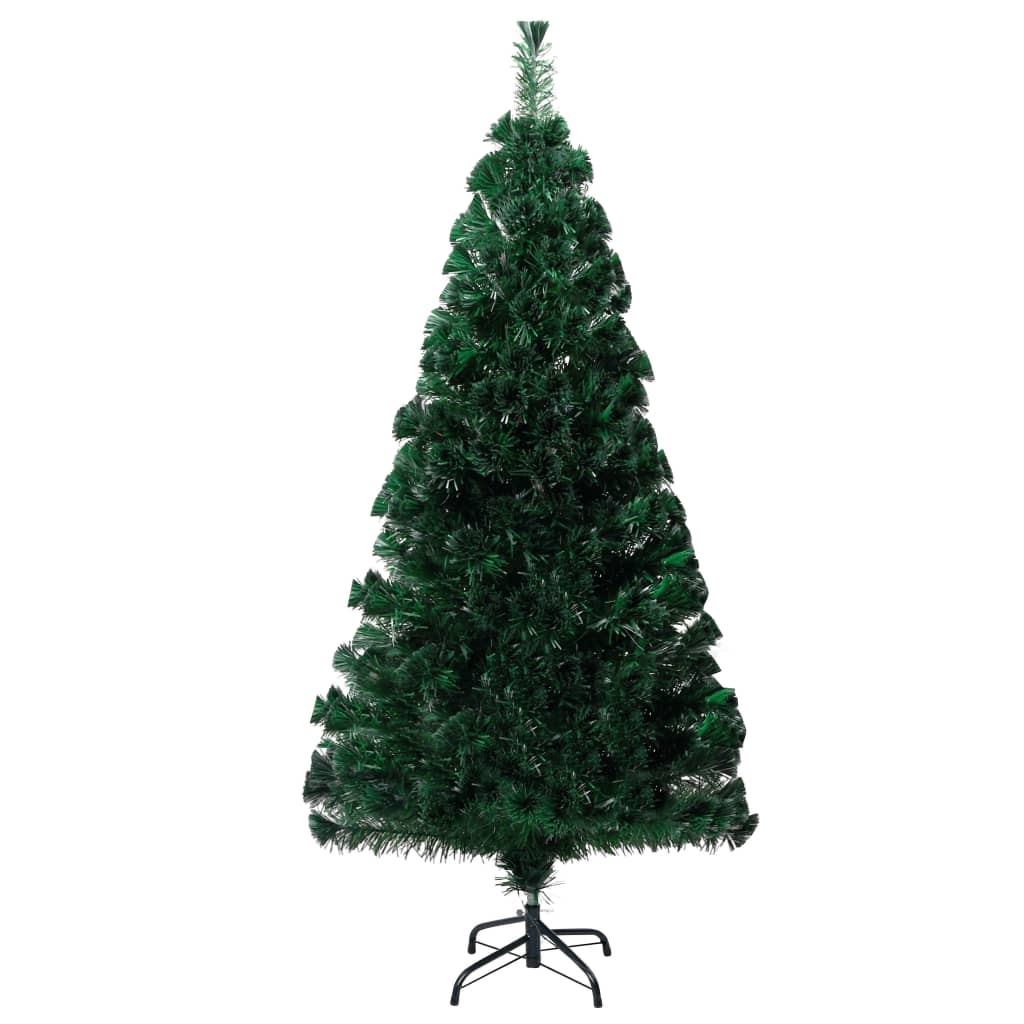 zöld száloptikás műkarácsonyfa állvánnyal 150 cm